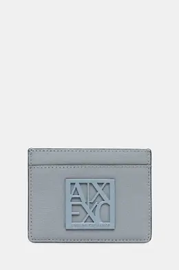 Armani Exchange: Синий картхолдер 