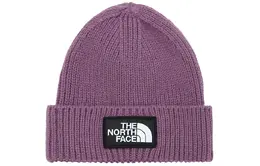 The North Face: Фиолетовая шапка 