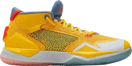 New Balance: Жёлтые кроссовки 