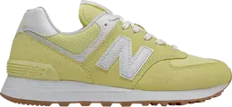 New Balance: Жёлтые кроссовки  574
