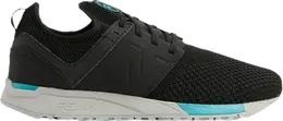 New Balance: Чёрные кроссовки 