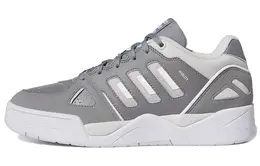 Adidas: Серые кроссовки 