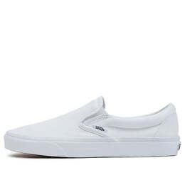 Vans: Белые кроссовки  Classic Slip On