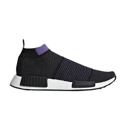 Adidas: Фиолетовые кроссовки  NMD