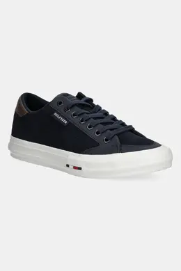 Tommy Hilfiger: Тёмные кроссовки  TH