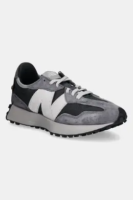 New Balance: Серые кроссовки  327
