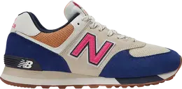 New Balance: Синие кроссовки  574