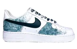 Nike: Зелёные кроссовки  Air Force 1