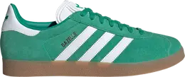 Adidas: Зелёные кроссовки  Gazelle