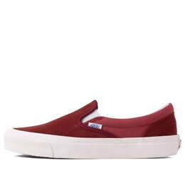 Vans: Красные кроссовки  Classic Slip On