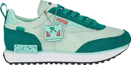 PUMA: Зелёные кроссовки  Future Rider