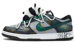Nike: Зелёные кроссовки  Dunk