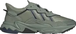 Adidas: Зелёные кроссовки  Ozweego