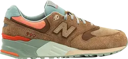 New Balance: Бежевые кроссовки 