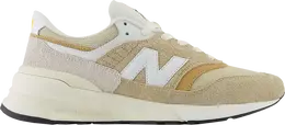 New Balance: Бежевые кроссовки 