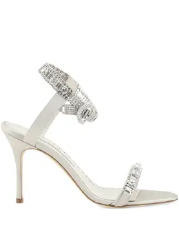 Manolo Blahnik: Белые сандалии 