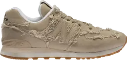 New Balance: Бежевые кроссовки  574
