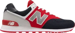 New Balance: Красные кроссовки  574