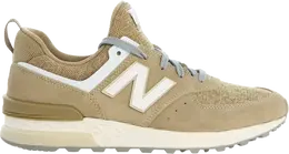 New Balance: Бежевые кроссовки  574