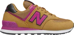 New Balance: Бежевые кроссовки  574
