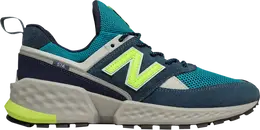 New Balance: Голубые кроссовки  574