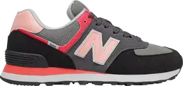 New Balance: Серые кроссовки  574