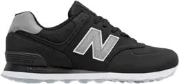New Balance: Чёрные кроссовки  574