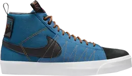 Nike: Синие кроссовки  Blazer Mid Premium