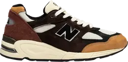 New Balance: Коричневые кроссовки 