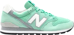New Balance: Зелёные кроссовки  996