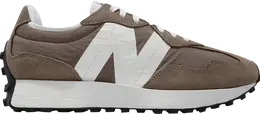 New Balance: Коричневые кроссовки  327