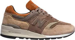 New Balance: Коричневые кроссовки  997