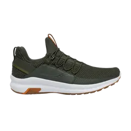 Saucony: Зелёные кроссовки 