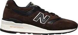 New Balance: Коричневые кроссовки  997