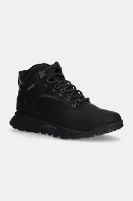 Timberland: Чёрные ботинки 