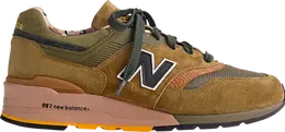 New Balance: Коричневые кроссовки  997