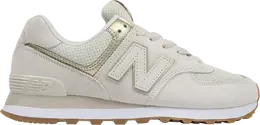 New Balance: Бежевые кроссовки  574