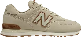 New Balance: Коричневые кроссовки  574