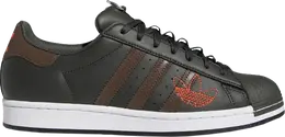 Adidas: Коричневые кроссовки  Superstar