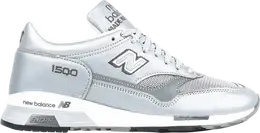 New Balance: Серебристые кроссовки  1500