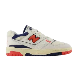 New Balance: Бежевые кроссовки  550