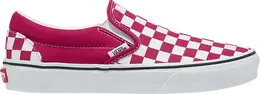 Vans: Красные кроссовки  Classic Slip On Checkerboard