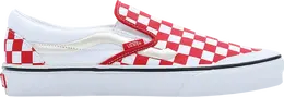 Vans: Красные кроссовки  Classic Slip On