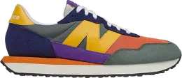 New Balance: Оранжевые кроссовки  237