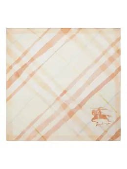 Burberry: Бежевый шарф 