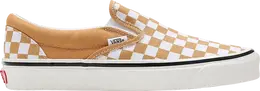 Vans: Жёлтые кроссовки  Classic Slip On Checkerboard