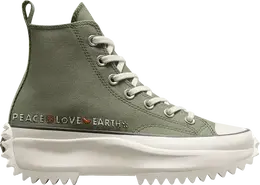 Converse: Зелёные кроссовки  Run Star Hike