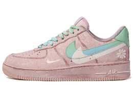 Nike: Розовые кроссовки  Air Force 1
