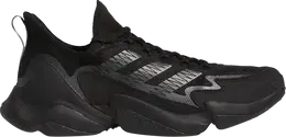 Adidas: Чёрные кроссовки 