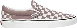 Vans: Коричневые кроссовки  Classic Slip On Checkerboard